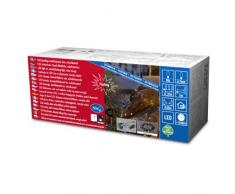 Konstsmide 3692-100 LED Solarlichterkette 80 warm weiße Dioden / Blink- und Dauerlicht / Erdspieß / grünes Kabel