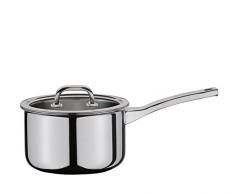 Spring 0615530618 Finesse Stielkasserolle hoch mit Deckel, Edelstahl, silber, 15,6 x 22,8 x 40,6 cm
