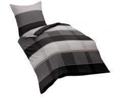 Kaeppel G-100620-29D1-VA97 Bettwäsche Memory, Linon, 1x 80/80 + 1x 135/200 cm, Graphit