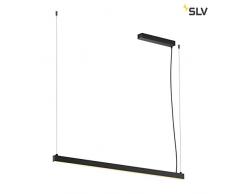 SLV Arosa 1,25m, TRIAC, PD, Indoor Pendelleuchte, schwarz, 3000K LED Lamp Aluminium 32 W