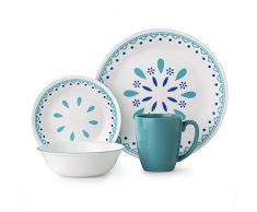 Corelle 3320 Santorini Sky Tafelservice blau/türkis