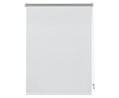 Deco Company Thermo-Rollo mit Thermo-Rückseite zum Klemmen, Höchste Lichtreflektion, Energiesparend, Lichtundurchlässig, Alle Montage-Teile inklusive, Weiß, 85 x 150 cm (BxH)