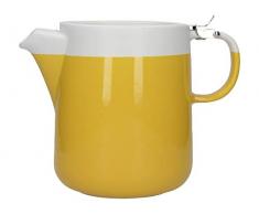 La Cafetiere Limited C000431 La Cafetière Barcelona Teekanne, kühles Grau/Weiß 4-Cup Teapot (950 ml) senffarben