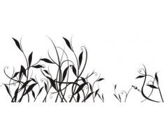 INDIGOS WG10208-90 Wandtattoo w208 Schilf Bambus Ranke Wandaufkleber 80 x 33 cm, silber