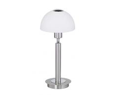 Action Tischleuchte, 1-flammig, Serie Amber, 1 x E14, 3 W, Höhe 29 cm, Durchmesser 14 cm, nickel mat