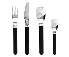 24-teiliges Besteckset JOY aus Edelstahl 18/8, schwarz, besonders stabil. In einer Geschenkverpackung.
