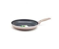 GreenPan Bratpfanne Induktion-s-Pfanne Keramik-Beschichtung Anti-Haftbeschichtung Back-Ofen-fest bis 180 Grad, Aluminium, bronze, 30 cm