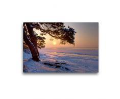 Calvendo Premium Textil-Leinwand 45 cm x 30 cm quer, EIN Motiv aus dem Kalender Landschaften im Norden | Wandbild, Bild auf Keilrahmen, Fertigbild auf echter Leinwand, Leinwanddruck Natur Natur