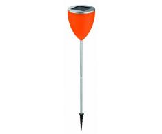 Stellar Solarleuchte Copa Fun / orange / moderene Edelstahlleuchte mit orangem Lampenschirm, 1 weiÃe High Power LED 1041-1