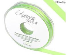 Eleganza 10 mm x 20 m Satinband doppelseitig, Lime Grün