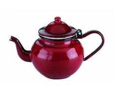 IBILI Teekanne Roja 0,5 l aus emailliertem Stahl in rot, 10 x 10 x 20 cm, 0.5 L