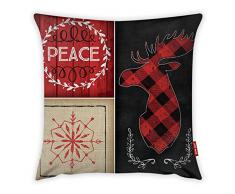 Bonamaison Dekorativ Kissenhülle, Kissenbezug, Zierkissenbezug, Wohnkultur, Für Sofa, Kaffeestube, Größe: 45X45 cm - Entworfen und hergestellt in der Türkei