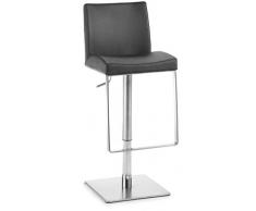 Mayer Bar-und Tresenhocker, Edelstahl, schwarz, One Size