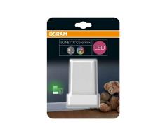 Osram LED Lunetta Shine RGB Nachtlicht Leuchte, für innenanwendungen, Tag-Nacht-Sensor, Farbwechselnd, 60, 0 mm x 60, 0 mm x 90, 0 mm