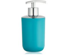 Wenko 21224100 Seifenspender Brasil - absolut bruchsicher, Thermoplastischer Kunststoff (TPE), 9cm x 7,3cm x 16,5cm, Petrol