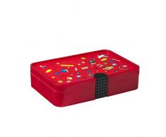 LEGO Iconic Sortierbox, Rot, hellrot, Einheitsgröße