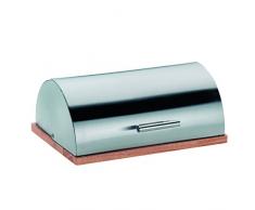 Kela 19210 Brotkasten, Edelstahl/ Holz, 39 x 28, Höhe: 17 cm, De Luxe