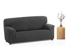 Bartali Stretch Sofahusse Olivia - Farbe Grau -4 Sitzer (de 200 a 240 cm)