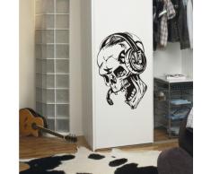 INDIGOS 4052166173889 Wandtattoo W931 Teufel Musik Wandaufkleber 80 x 52 cm, schwarz