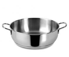 Lagostina jeder Topf mit 2 Griffen, Edelstahl, Durchmesser 24 cm