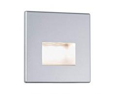 Paulmann Leuchten Paulmann 99495 Wandeinbauleuchte Edge Einbaustrahler LED Lampe 11W Einbaulampe Chrom matt Deckenspot inkl. Leuchtmittel Deckeneinbaustrahler Einbauleuchte, Kunststoff, 1.1 W
