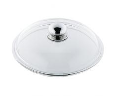Silit Pfannen- Topfdeckel 18 cm, Glasdeckel mit Metallknauf, Deckel für Töpfe & Pfannen, hitzebeständiges Glas, spülmaschinengeeignet