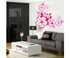 INDIGOS 4052166143547 Wandtattoo w656 sehr schÃ¶ne Blume Wandaufkleber 120 x 109 cm, rosa