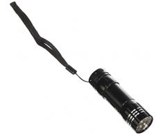 Hama Basic Taschenlampe LED, schwarz, 9 x 2.5 cm