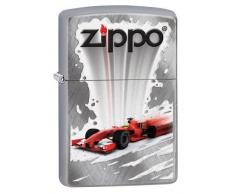 Zippo 60002540 PL Racing CAR Feuerzeug, Messing, Silber, one Size
