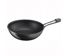 Tefal E55119 My Cooking Guide Wokpfanne, induktionsgeeignet, mit Modul zur Temperaturüberwachung, 28 cm