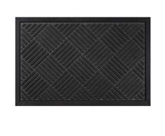 Mibao Fußmatte,Robuster Fußabtreter,Schmutzfangmatte Fußabstreifer Fußabtreter,Rutschhemmend Waschbar Fußmatte,Sauberlauf-Matte,Türvorleger für Innen & Außen, 60cm x 90cm, Kaffee