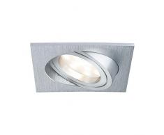 Paulmann 927.99 Premium EBL Set Coin satiniert eckig schwenkbar LED 3x6,8W 2700K 230V 51mm Alu gebürstet 92799 Spot Einbaustrahler Einbauleuchte