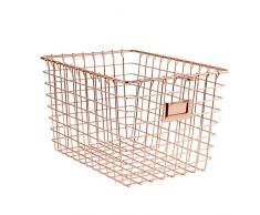 Spectrum 47870 Kleiner Aufbewahrungskorb, Kupfer, S