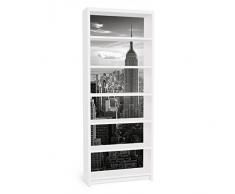 Apalis 90753 Möbelfolie für Ikea Billy Regal - Manhattan Skyline, gröÃe 2 mal, 94 x 76 cm