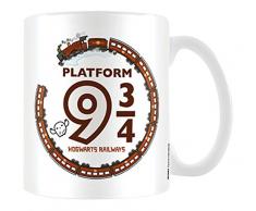 Wizarding World Harry Potter Kawaii Platform 9 3/4 Ceramic Mug Kaffeetassen, Keramik, Mehrfarbig, 7.9 x 11 x 9.3 cm
