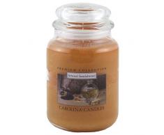 Carolina Candles Kerzen 623 g Sensual Duftkerze im Glas, Sandelholz, Orange, 10.2x10.1x15.4 cm