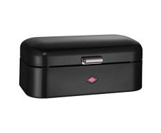 Wesco 235 201 Grandy Brotkasten schwarz 22x42x17cm (L/B/H), Edelstahl