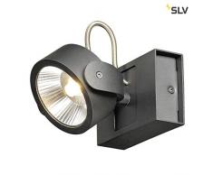 SLV KALU Wand-und Deckenleuchte, Aluminium, schwarz