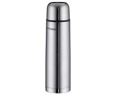 ThermoCafé by THERMOS 4058.205.100 Thermosflasche Everyday, Edelstahl mattiert 1,0 l, Drehverschluss mit Trinkbecher, BPA-Free