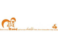 INDIGOS 4051719331578 Wandtattoo, Vinyl, orange, 60 x 10 x 10 cm