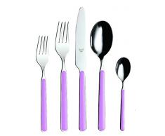 Mepra SPA 10H722020 Besteckgarnitur, Design Fantasia, Violett, 20-teilig