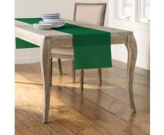 LA, Leinen, Polyester, Popelin, Tischläufer, Polyester, Grüner Smaragd, 35.56 x 274.3 x 0.04 cm
