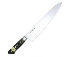 Kane Tsune KC702 Gyutou Japanisches Messer Stahl/Holz Schwarz/Edelstahl, Stahl, schwarz/Edelstahl, 40 x 5,5 x 2,3 cm