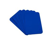 Filz Platzset 6 Stück Tischmatte runde Ecken 5mm dick Blau