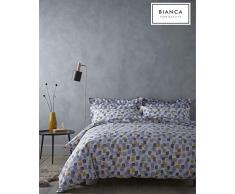 Bianca Brushstrokes Bettwäsche-Set für Einzelbett, Baumwolle, Grau