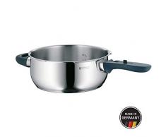 WMF Perfect Plus Schnellkochtopf Unterteil 3,0l ohne Deckel, Schnelltopf 22 cm, Cromargan Edelstahl poliert, Induktion, 2 Kochstufen, Einhand-Kochstufenregler