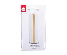 Rayher 3103706 Verzierwachs, gold, 2 Verzierwachsplatten 20 x 10 cm, Wachsfolie zum Kerzen verzieren, Kerzenwachs, Wachsfolie