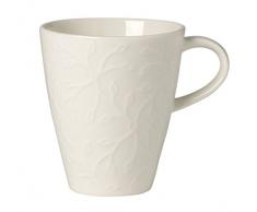 Villeroy & Boch Caffè Club Floral Touch Kleiner Kaffeebecher, 200 ml, Premium Porzellan, Weiß