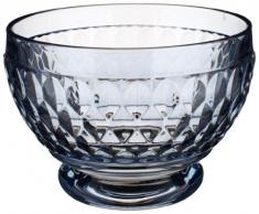 Villeroy & Boch Boston Coloured Dessertschale, 430 ml, Kristallglas, Klar/Blau