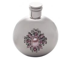 Jodie Rose Flachmann, Strasssteine und Perlen, Circa 60 ml, Rosa